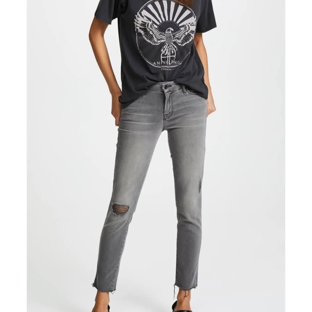 MOTHER looker ankle fray size 30